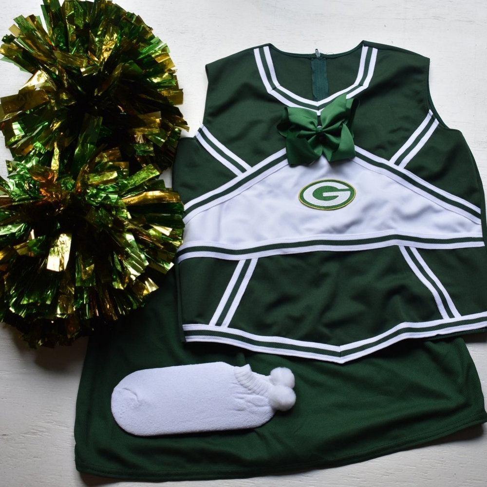Adult 2xlarge 14-16 GREEN BAY PACKERS Outfit Halloween costume uniform ladies